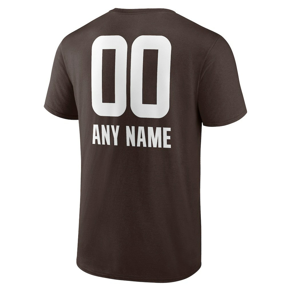 Cleveland Browns  Personalized Name & Number Team Wordmark T-Shirt