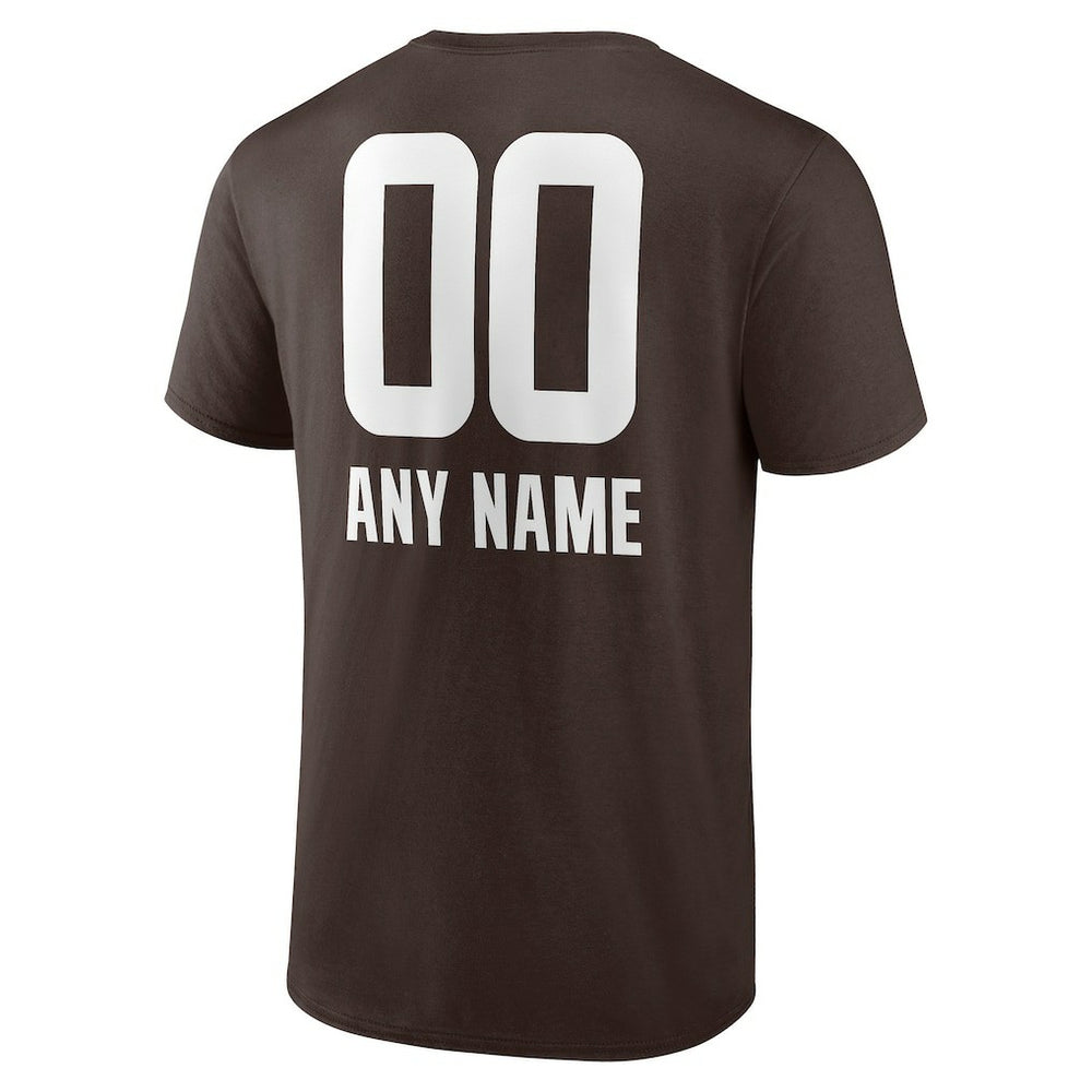 Cleveland Browns  Personalized Name & Number Team Wordmark T-Shirt