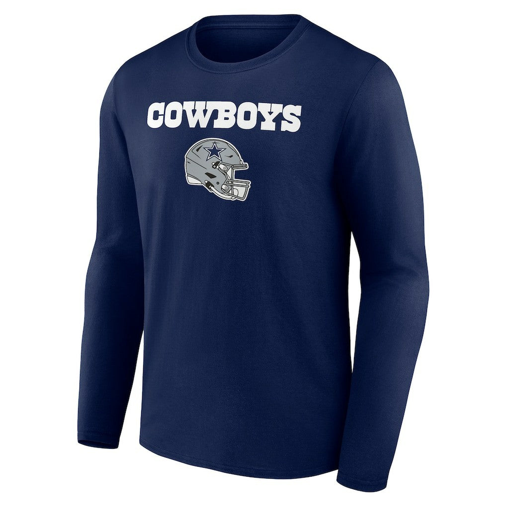 Dallas Cowboys  Personalized Name & Number Team Wordmark Long Sleeve T-Shirt