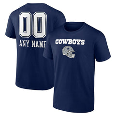 Dallas Cowboys  Personalized Name & Number Team Wordmark T-Shirt