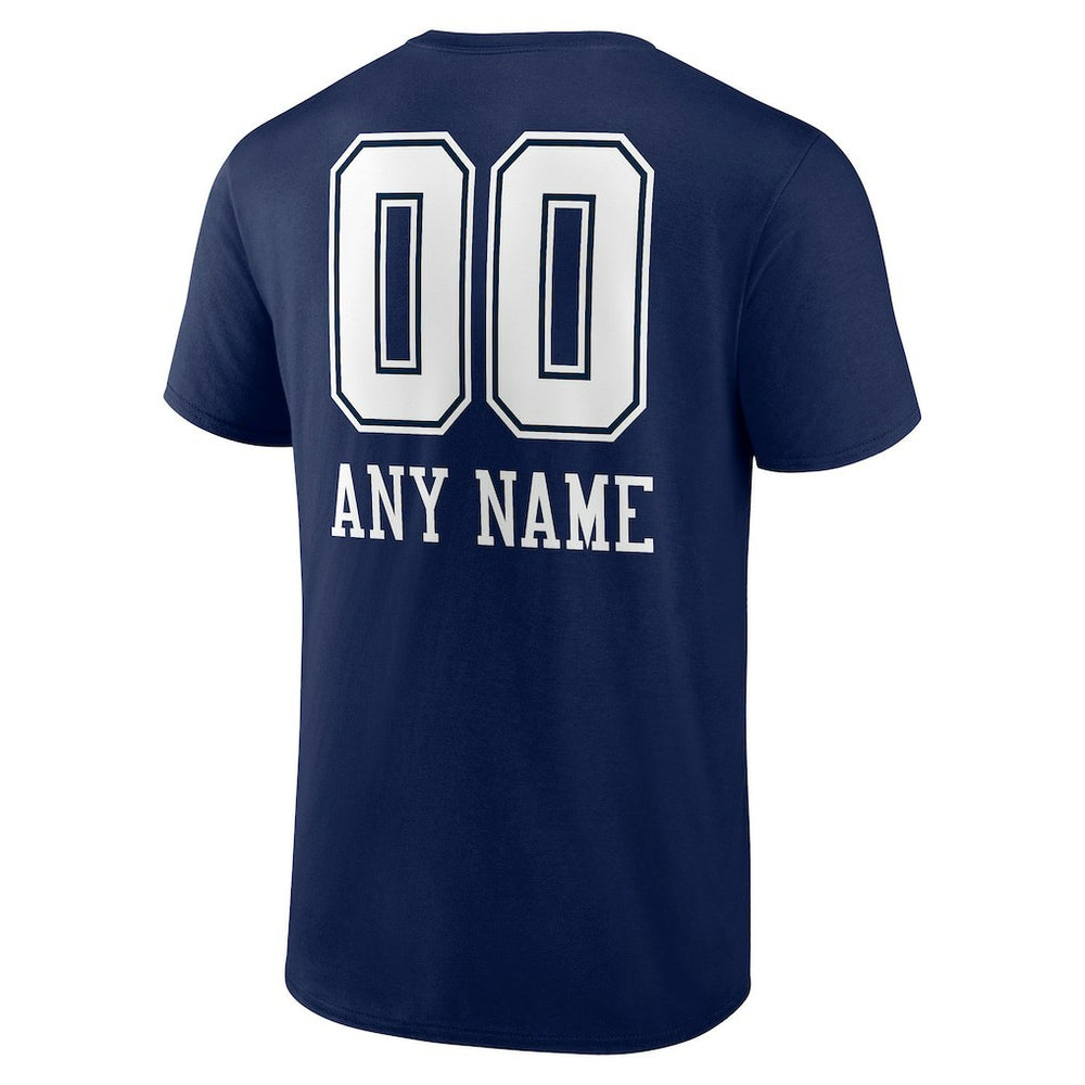 Dallas Cowboys  Personalized Name & Number Team Wordmark T-Shirt