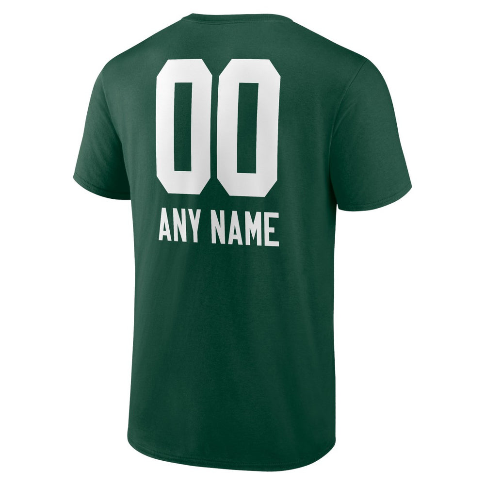 Green Bay Packers  Personalized Name & Number Team Wordmark T-Shirt