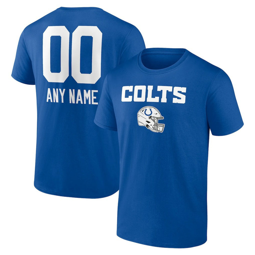 Indianapolis Colts  Personalized Name & Number Team Wordmark T-Shirt