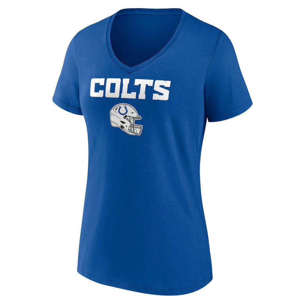 Indianapolis Colts  Women's Personalized Name & Number Team Wordmark V-Neck T-Shirt