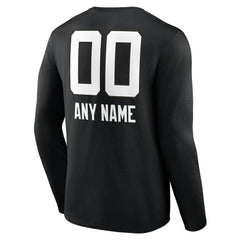 Jacksonville Jaguars  Personalized Name & Number Team Wordmark Long Sleeve T-Shirt