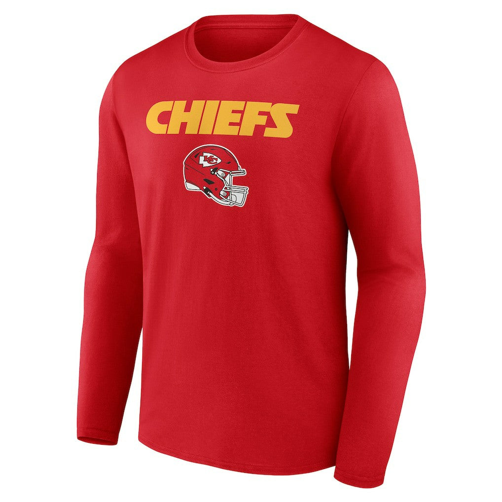 Kansas City Chiefs  Personalized Name & Number Team Wordmark Long Sleeve T-Shirt