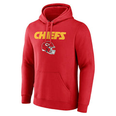 Kansas City Chiefs  Personalized Name & Number Team Wordmark Pullover Hoodie
