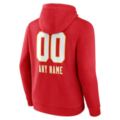Kansas City Chiefs  Personalized Name & Number Team Wordmark Pullover Hoodie