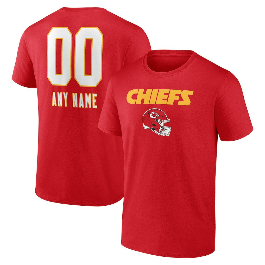 Kansas City Chiefs  Personalized Name & Number Team Wordmark T-Shirt