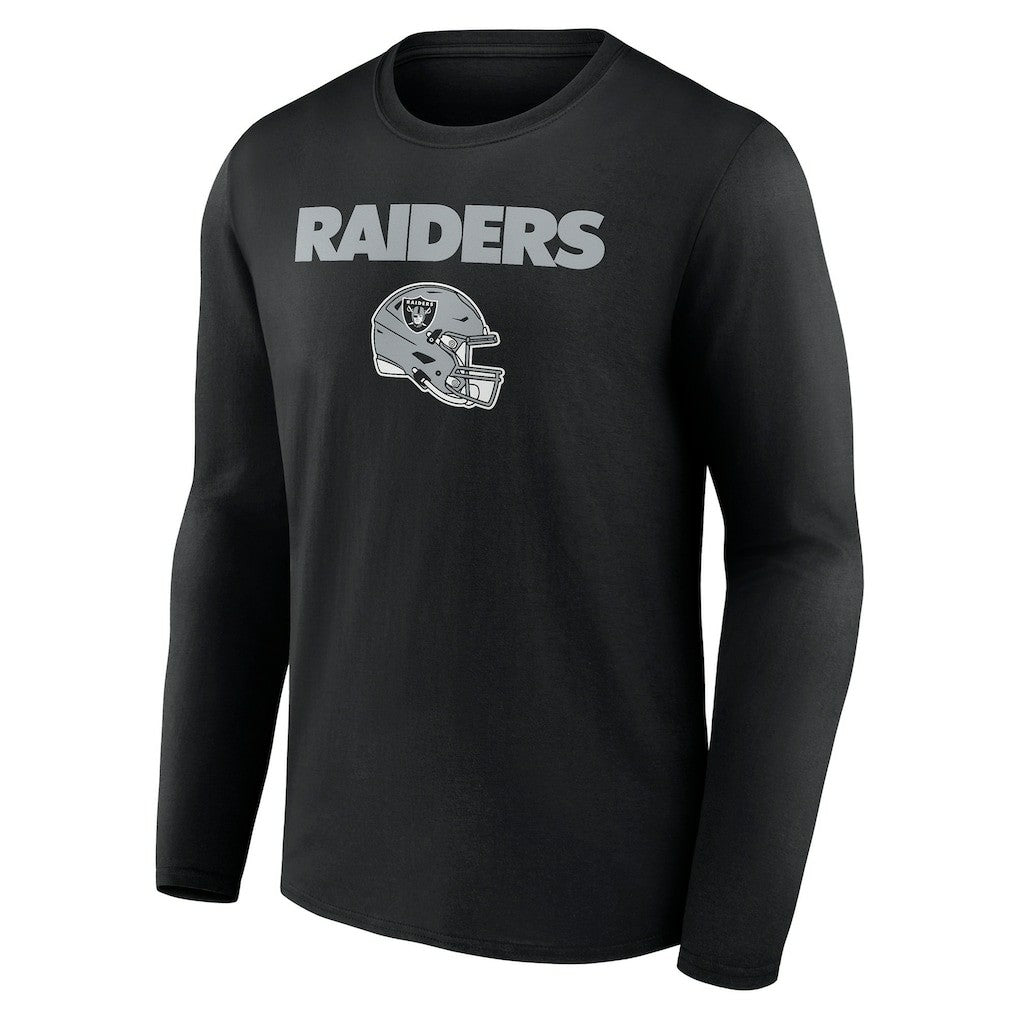 Las Vegas Raiders  Personalized Name & Number Team Wordmark Long Sleeve T-Shirt