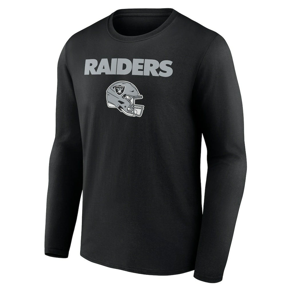 Las Vegas Raiders  Personalized Name & Number Team Wordmark Long Sleeve T-Shirt