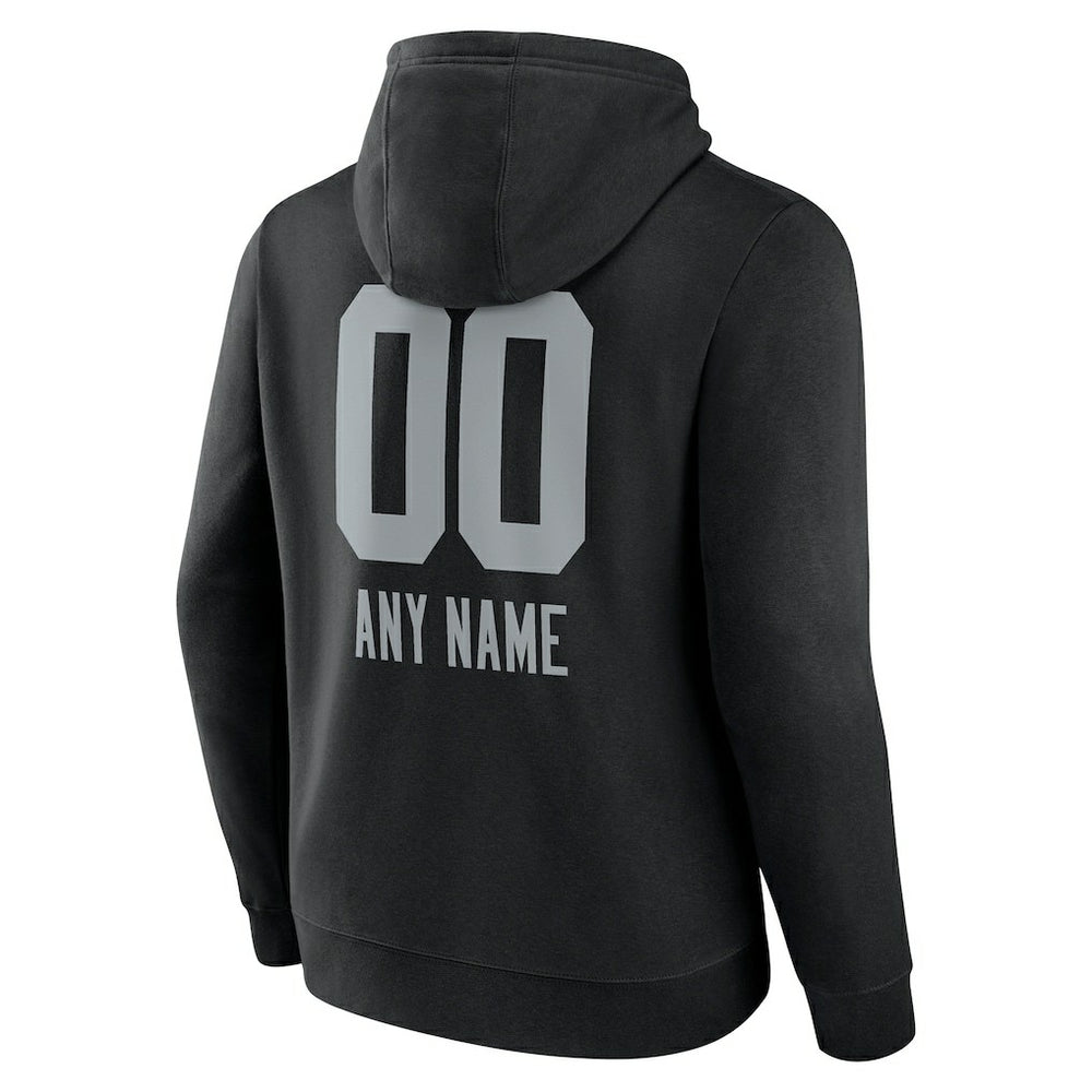 Las Vegas Raiders  Personalized Name & Number Team Wordmark Pullover Hoodie