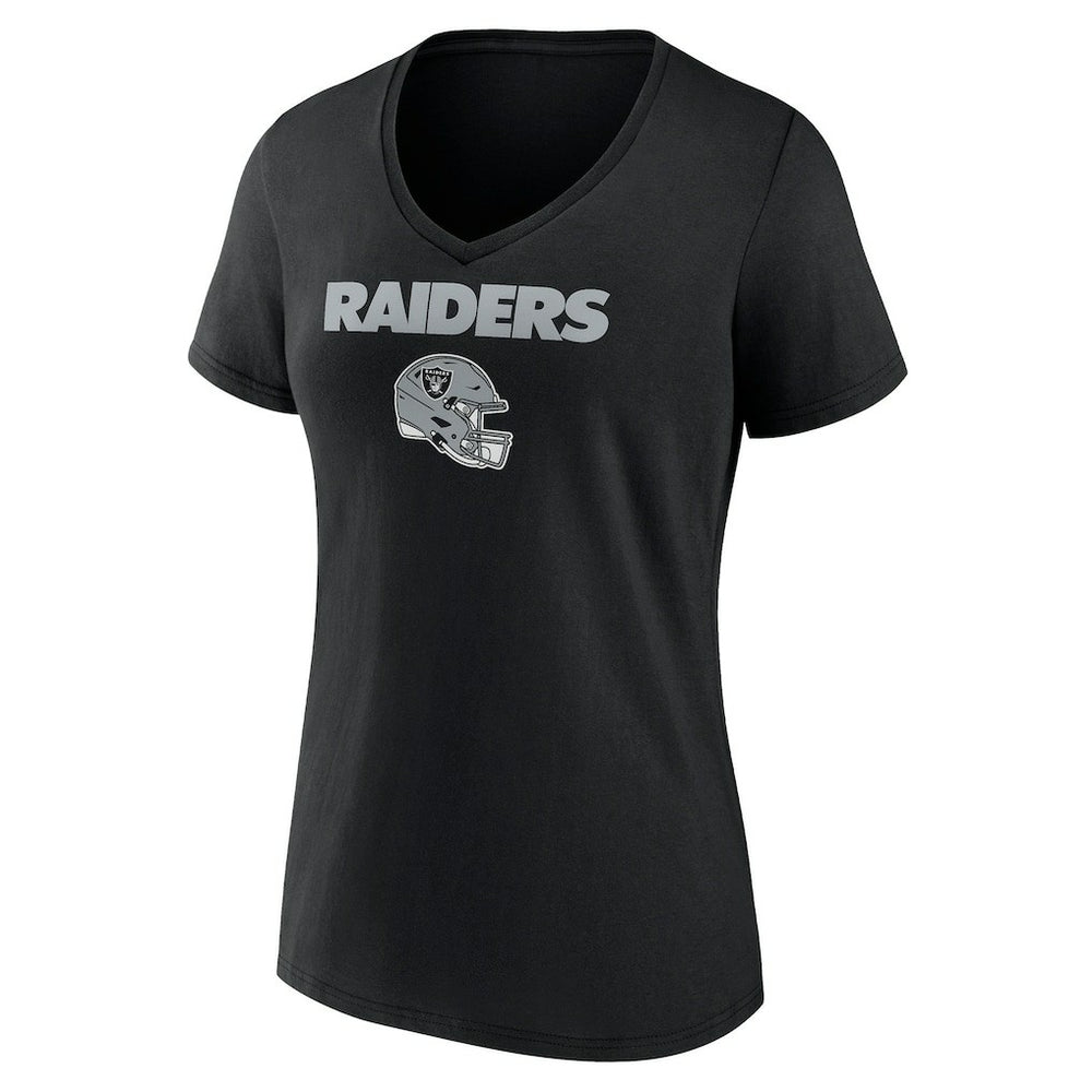 Las Vegas Raiders  Women's Personalized Name & Number Team Wordmark V-Neck T-Shirt
