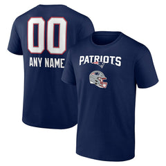 New England Patriots  Personalized Name & Number Team Wordmark T-Shirt