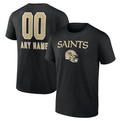 New Orleans Saints  Personalized Name & Number Team Wordmark T-Shirt
