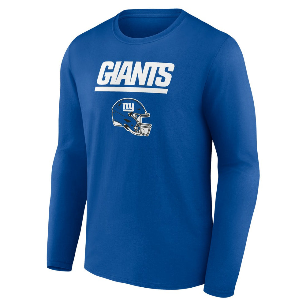 New York Giants  Personalized Name & Number Team Wordmark Long Sleeve T-Shirt