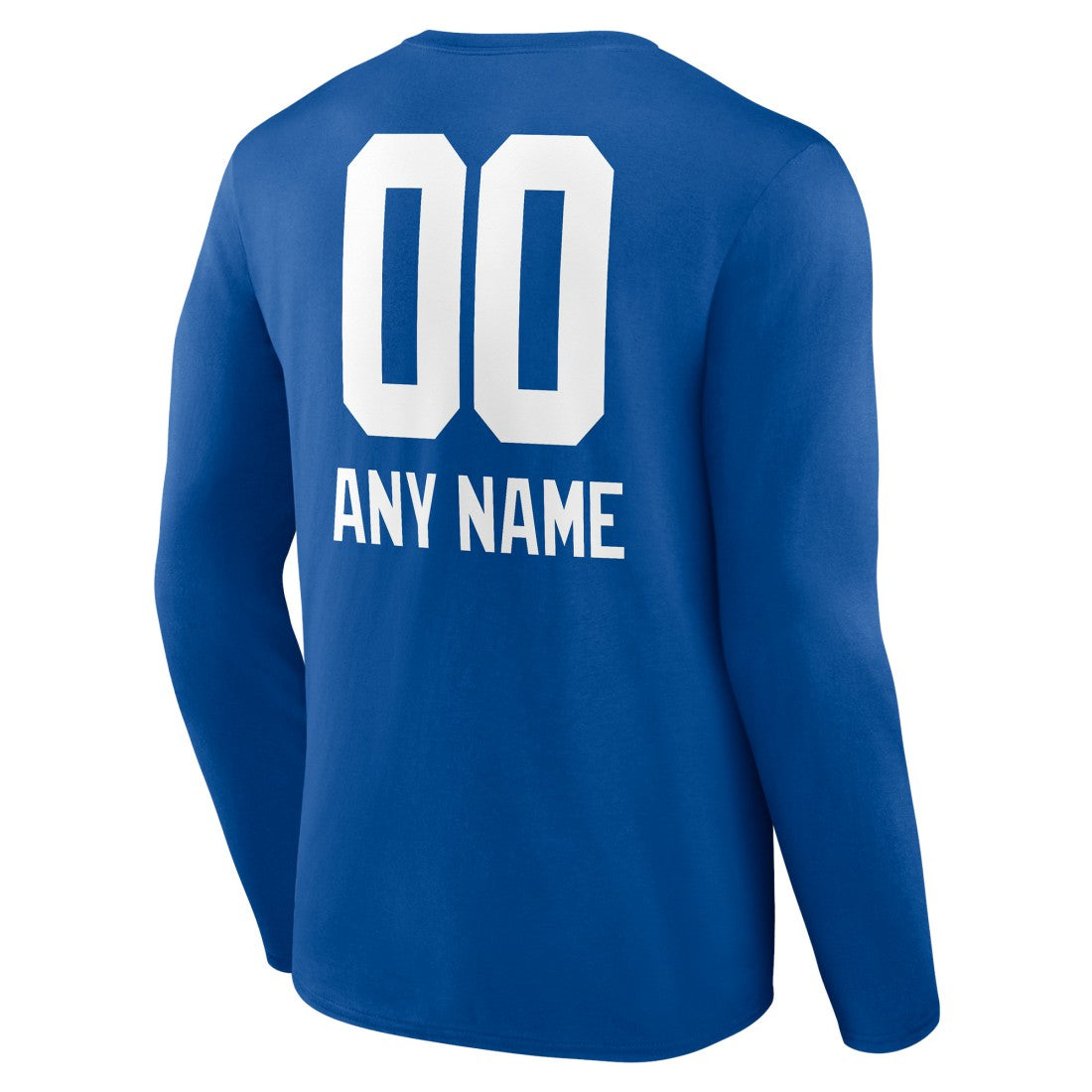 New York Giants  Personalized Name & Number Team Wordmark Long Sleeve T-Shirt