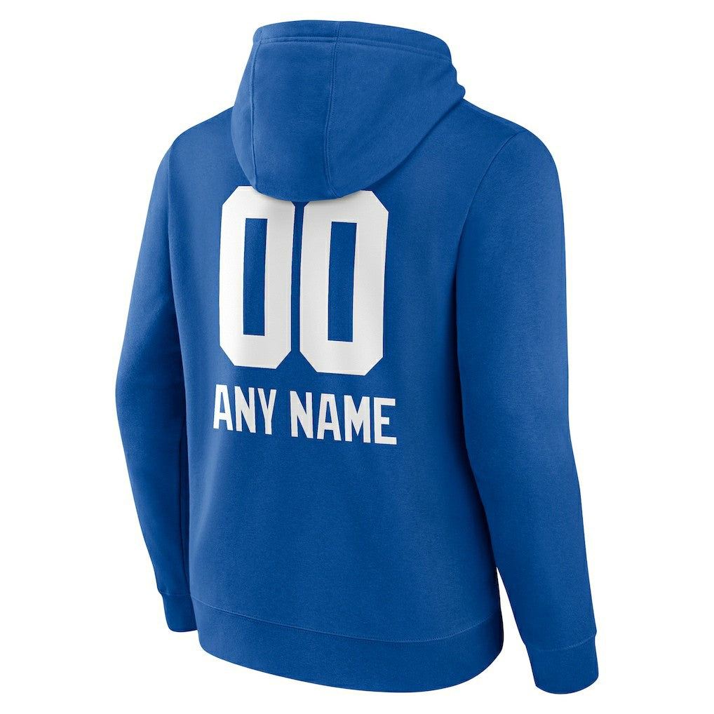 New York Giants  Personalized Name & Number Team Wordmark Pullover Hoodie
