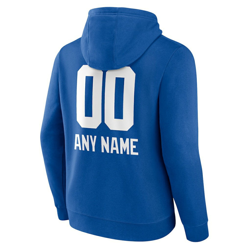 New York Giants  Personalized Name & Number Team Wordmark Pullover Hoodie