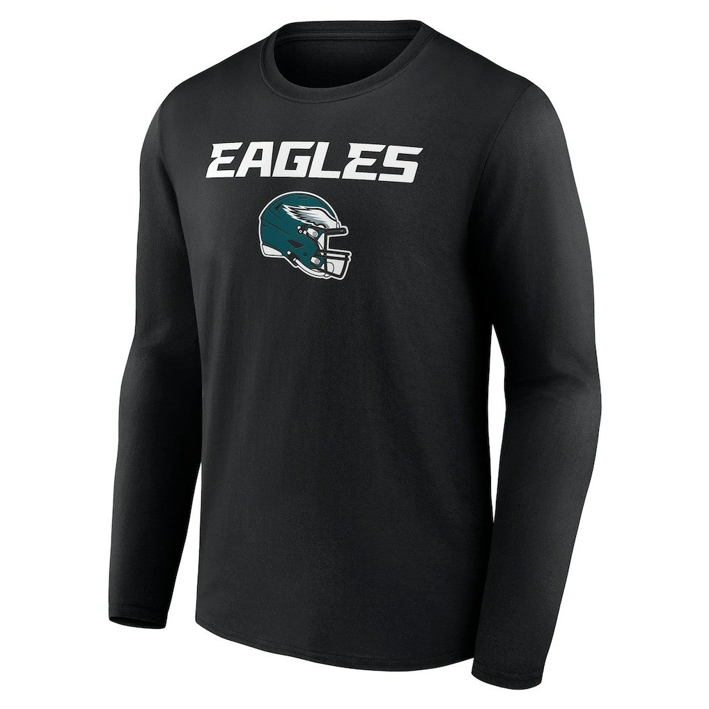 Philadelphia Eagles  Personalized Name & Number Team Wordmark Long Sleeve T-Shirt