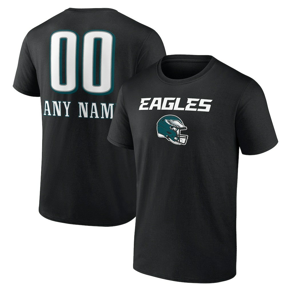 Philadelphia Eagles  Personalized Name & Number Team Wordmark T-Shirt