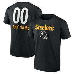 Pittsburgh Steelers  Personalized Name & Number Team Wordmark T-Shirt