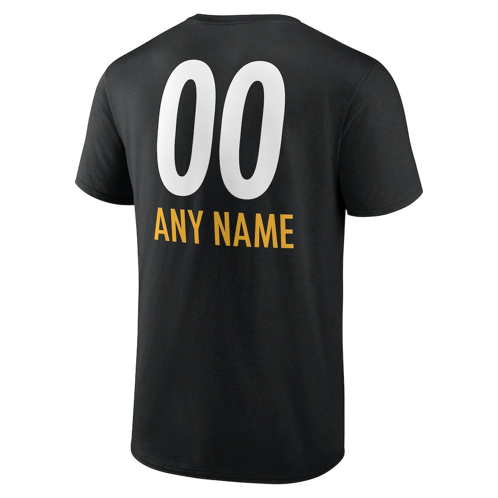 Pittsburgh Steelers  Personalized Name & Number Team Wordmark T-Shirt
