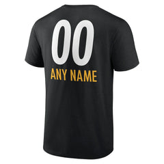 Pittsburgh Steelers  Personalized Name & Number Team Wordmark T-Shirt