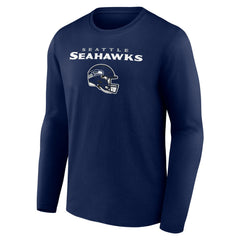 Seattle Seahawks  Personalized Name & Number Team Wordmark Long Sleeve T-Shirt