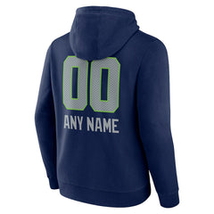 Seattle Seahawks  Personalized Name & Number Team Wordmark Pullover Hoodie