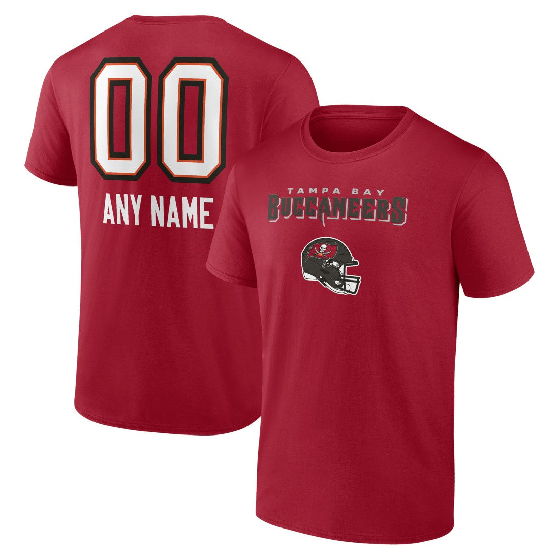 Tampa Bay Buccaneers  Personalized Name & Number Team Wordmark T-Shirt
