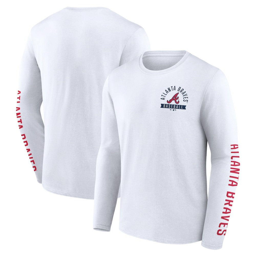 Atlanta Braves Fanatics Press Box Long Sleeve T-Shirt | MLB Outlet