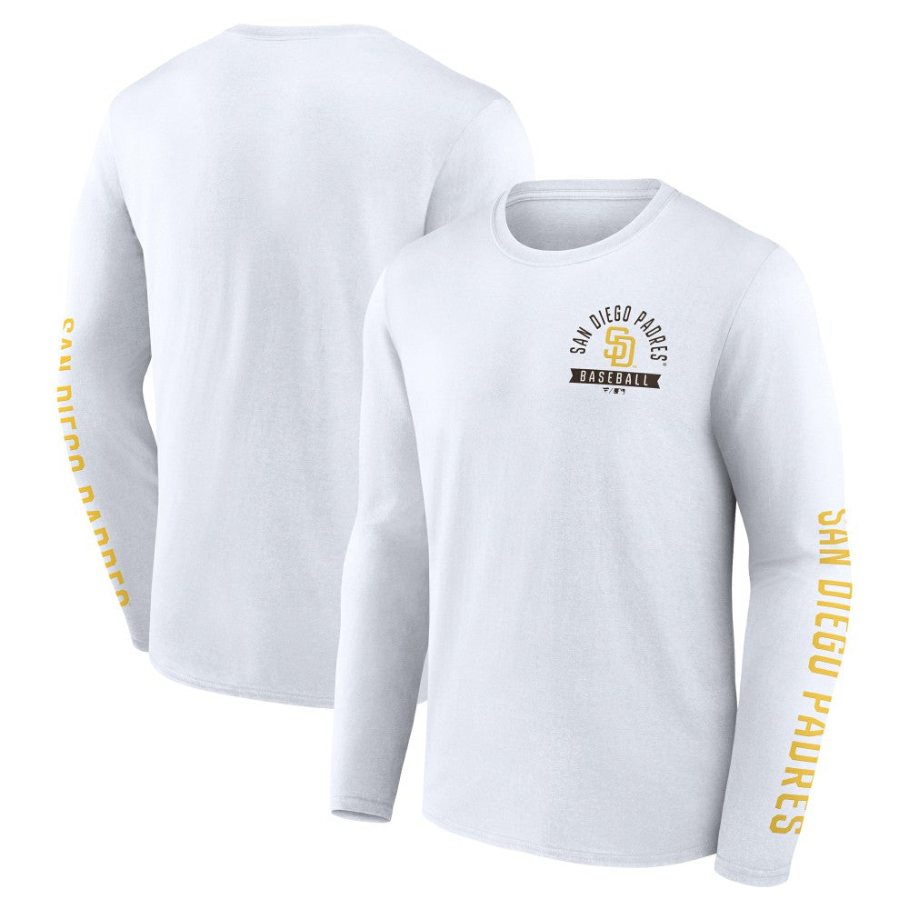 San Diego Padres Fanatics Press Box Long Sleeve T-Shirt | MLB On Sale