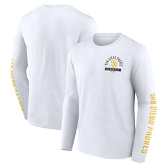 San Diego Padres Fanatics Press Box Long Sleeve T-Shirt | MLB On Sale