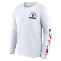 St. Louis Cardinals Fanatics Press Box Long Sleeve T-Shirt | MLB Discount