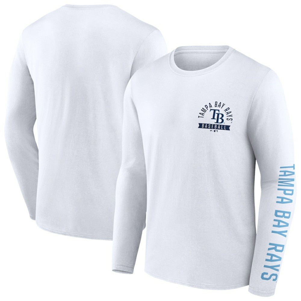 Tampa Bay Rays Fanatics Press Box Long Sleeve T-Shirt | MLB Discount