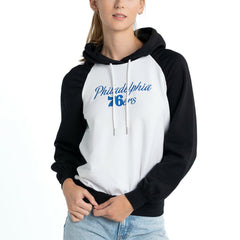 Philadelphia 76ers Lusso Women's Marlowe Tri-Blend Raglan Pullover Hoodie On Sale