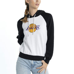 Los Angeles Lakers Lusso Women's Marlowe Tri-Blend Raglan Pullover Hoodie Discount