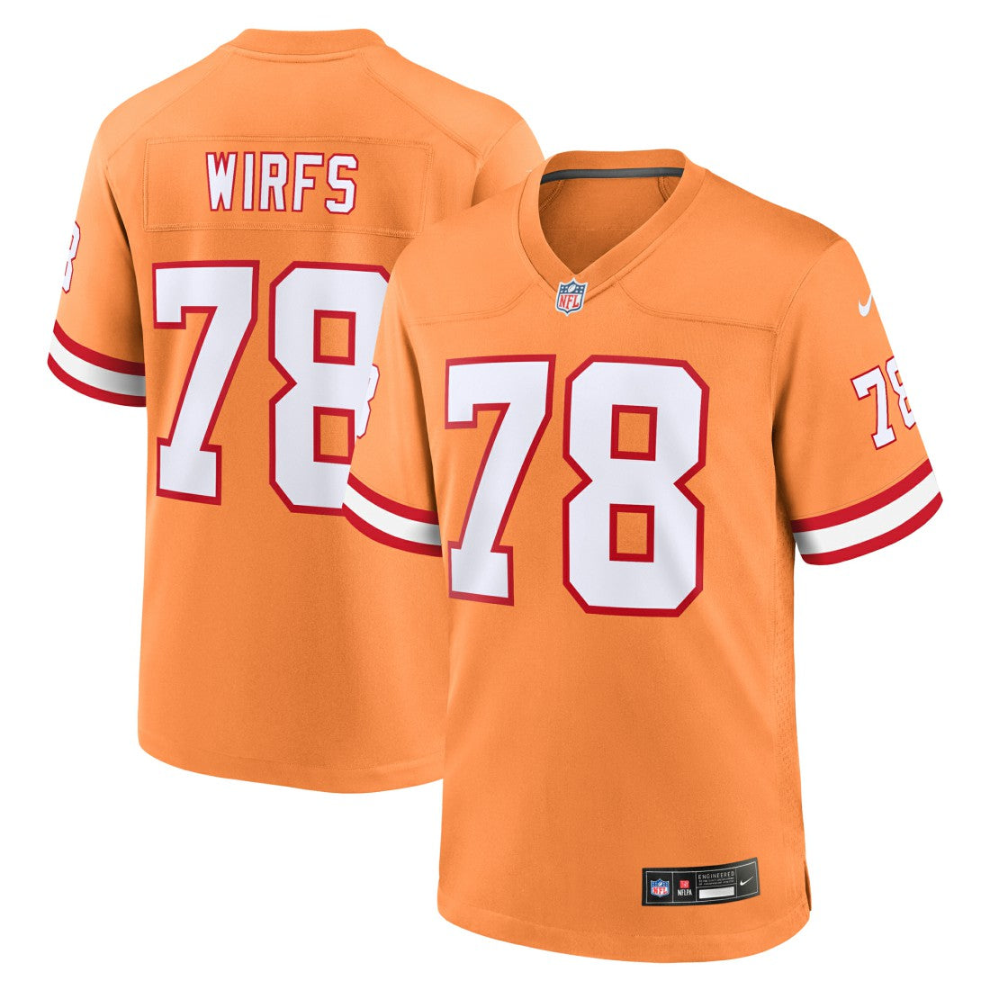 Tampa Bay Buccaneers Nike Tristan Wirfs  Alternate Game Jersey