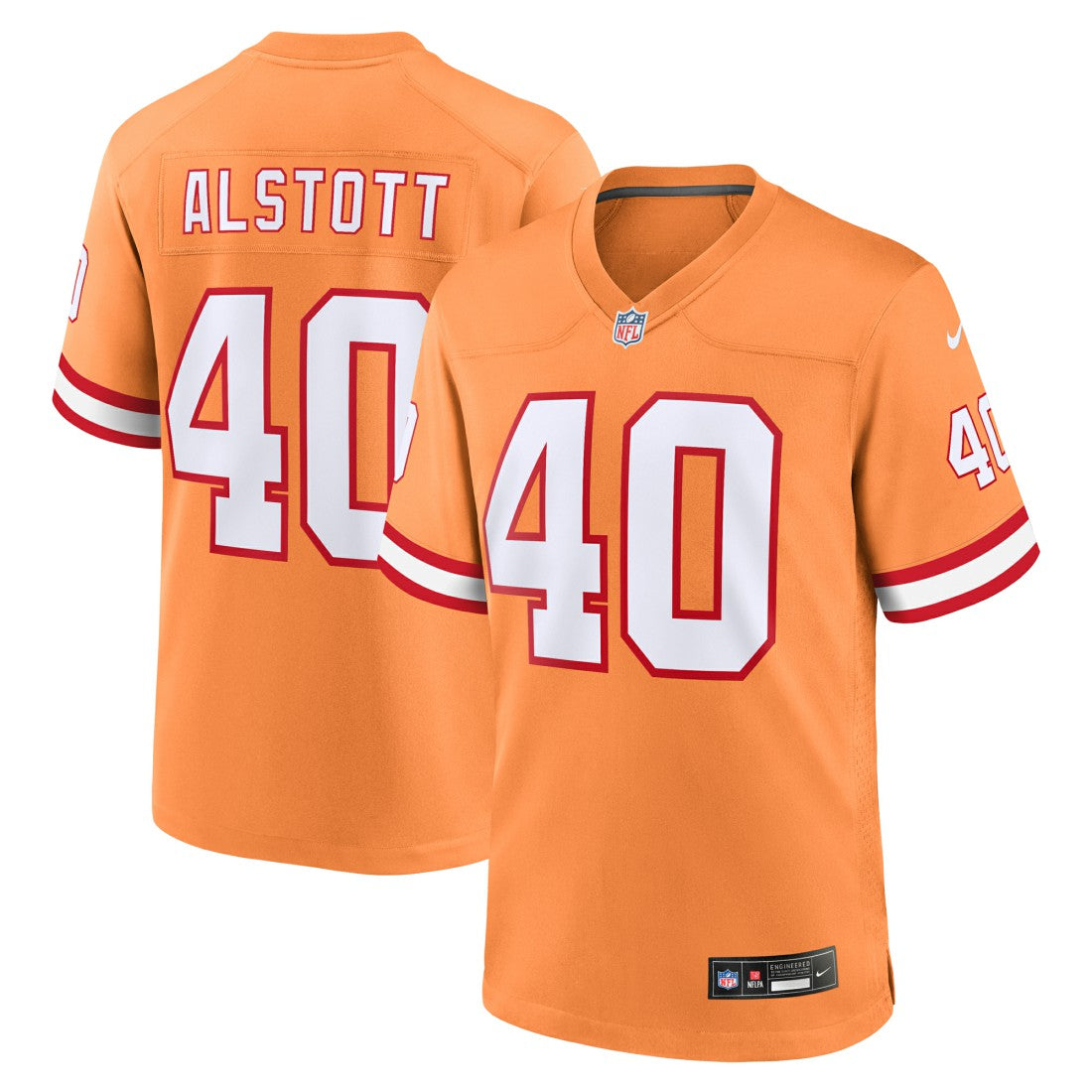Tampa Bay Buccaneers Nike Mike Alstott  Throwback Game Jersey