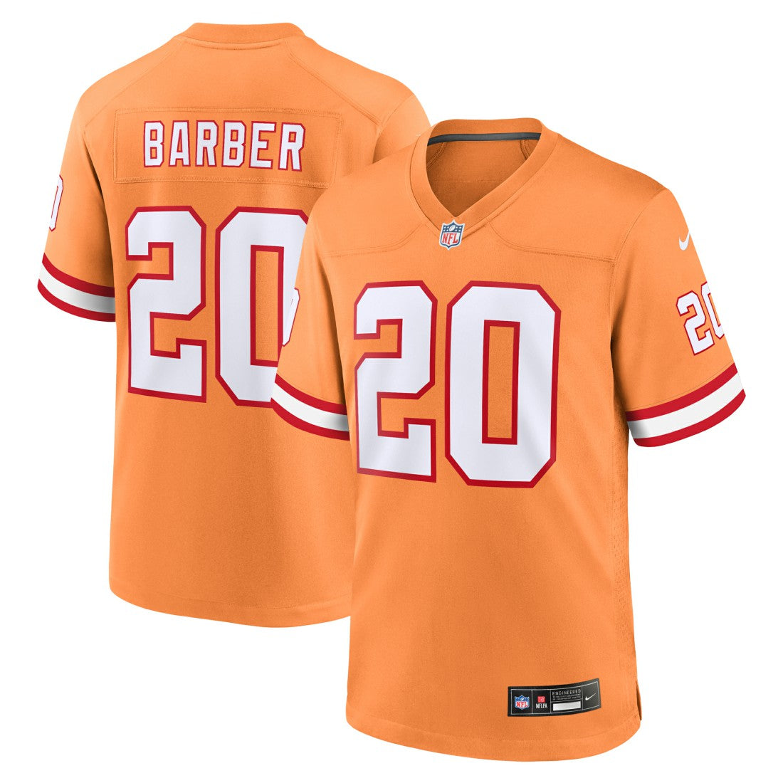 Tampa Bay Buccaneers Nike Ronde Barber  Retired Player Alternate Game Jersey