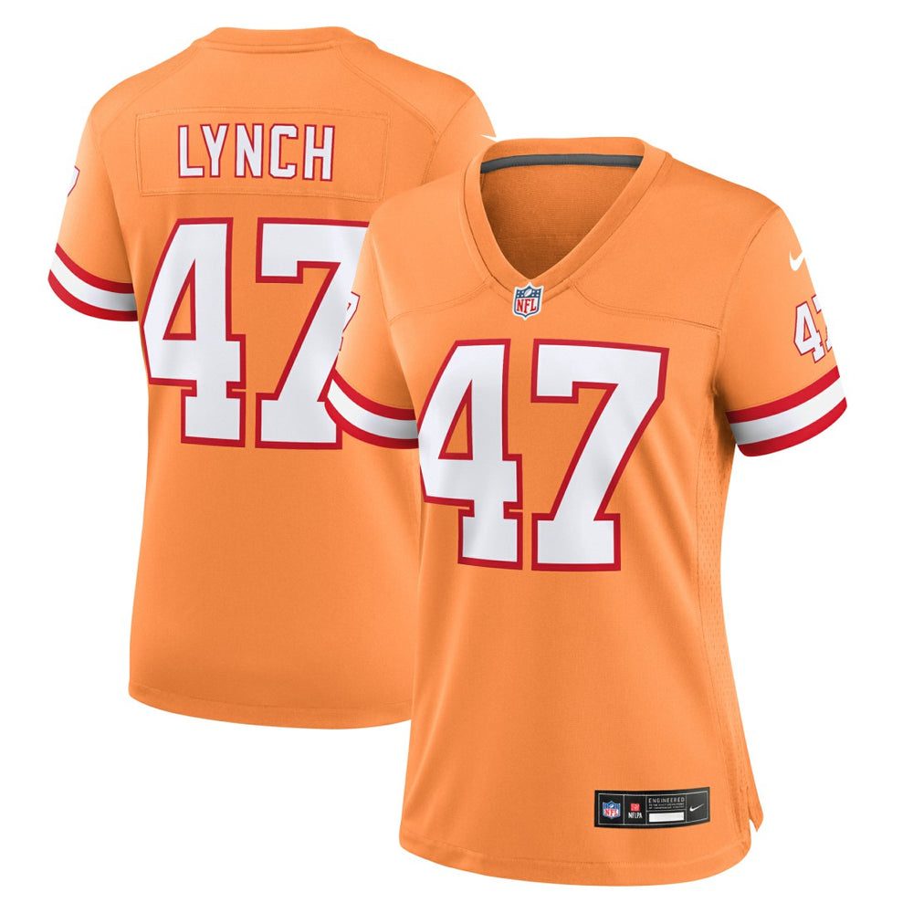 Tampa Bay Buccaneers Nike John Lynch  Women's Throwback Game Jersey