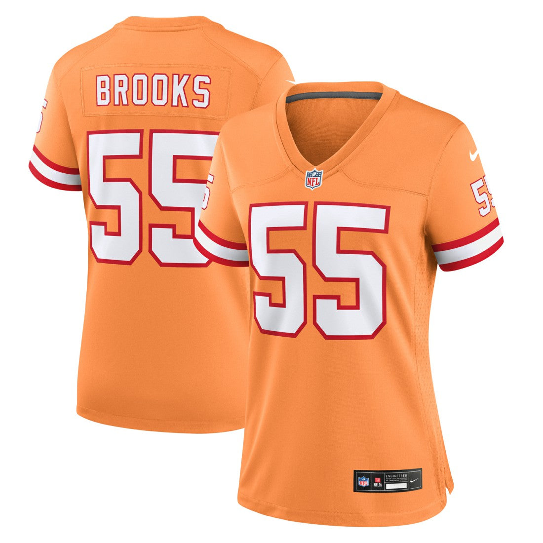 Tampa Bay Buccaneers Nike Derrick Brooks  Women's Throwback Game Jersey