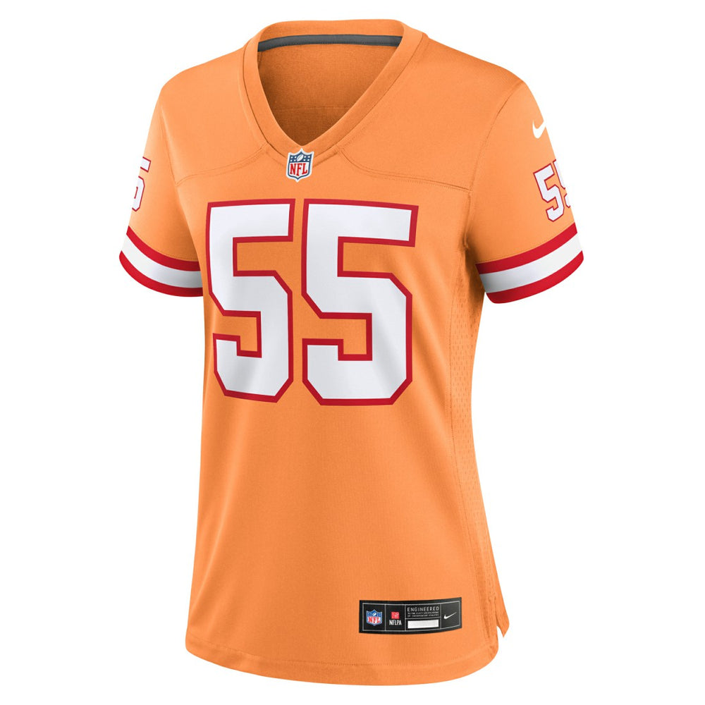 Tampa Bay Buccaneers Nike Derrick Brooks  Women's Throwback Game Jersey