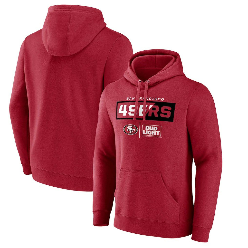 San Francisco 49ers Fanatics NFL x Bud Light Pullover Hoodie