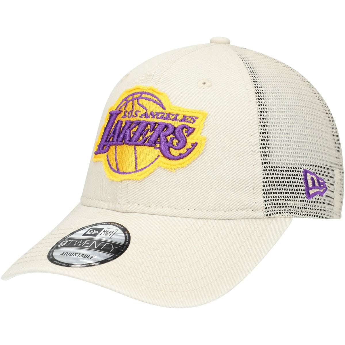 Los Angeles Lakers Rough Edge Logo Trucker 9TWENTY Adjustable Hat Online