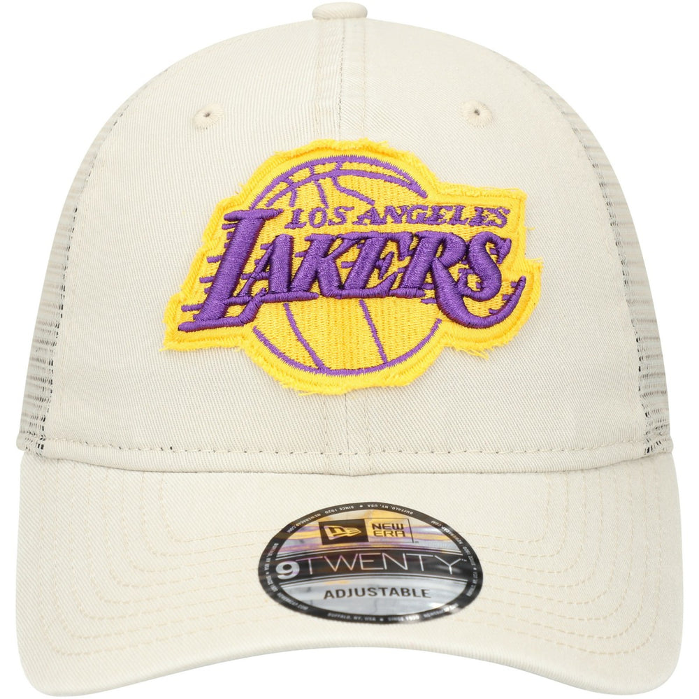 Los Angeles Lakers Rough Edge Logo Trucker 9TWENTY Adjustable Hat Online