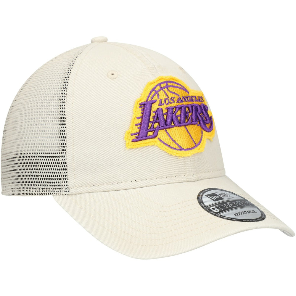 Los Angeles Lakers Rough Edge Logo Trucker 9TWENTY Adjustable Hat Online