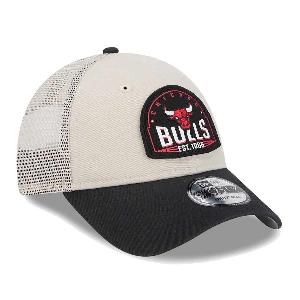Chicago Bulls Throwback Patch Trucker 9FORTY Adjustable Hat Online