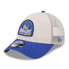 Golden State Warriors Throwback Patch Trucker 9FORTY Adjustable Hat sale Online